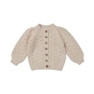 Rylee + Cru Tulip Cardigan in Natural, New in bag size 4 - 5 girls